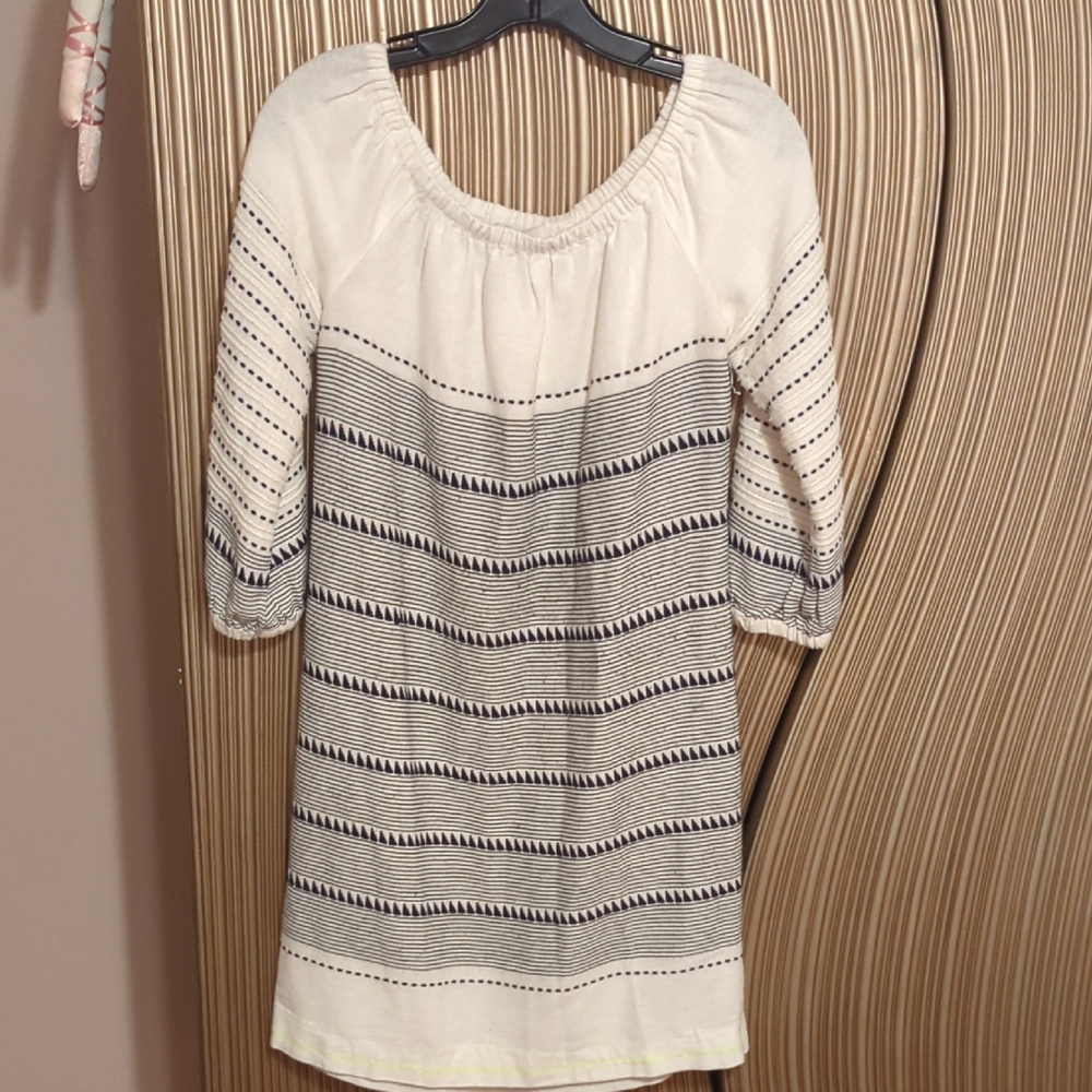Etcetera Black and White Striped Blouse